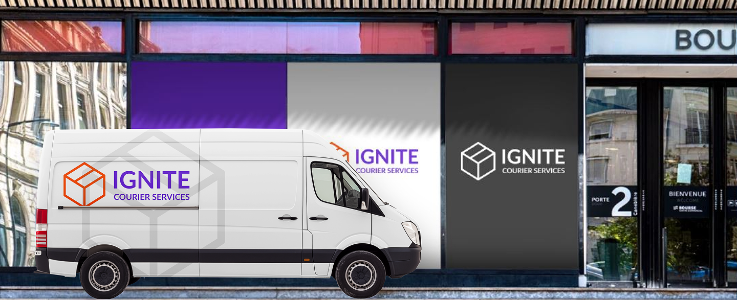 Ignite Courier and Logistics Hero Showcase