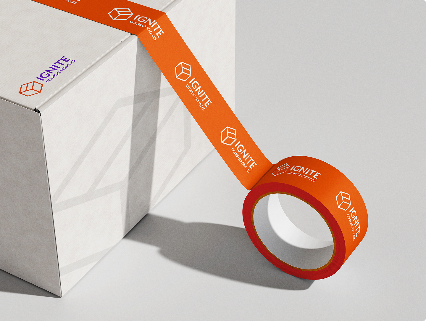 Ignite Courier logistics website and packaging with SEO ranking